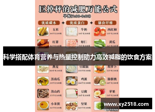 科学搭配体育营养与热量控制助力高效减脂的饮食方案